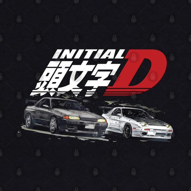 initial d fifth stage Ryosuke Takahashi FC vs Rin Hojo r32 by cowtown_cowboy